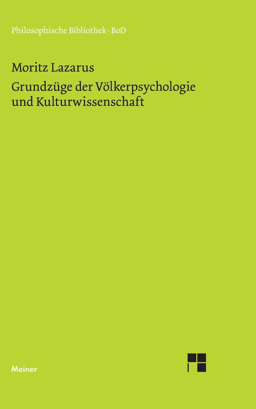 Grundzuge Der Volkerpsychologie Und Kulturwissenschaft