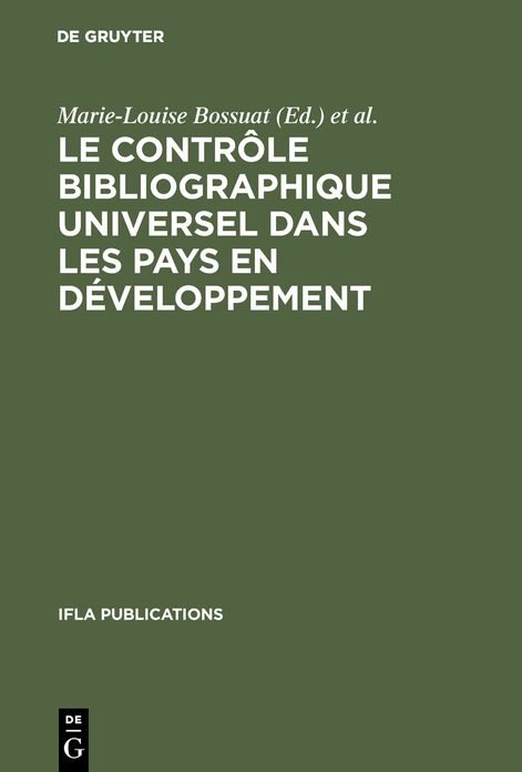 Le controle bibliographique universel dans les pays en developpement