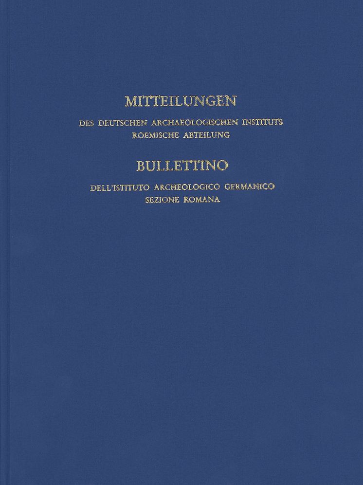 Mitteilungen des Deutschen Archaologischen Instituts, Romische Abteilung: Band 119, 2013