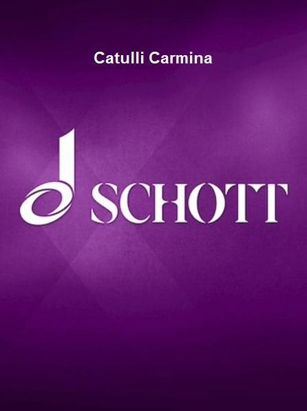 Catulli Carmina: Libretto (Latin/German)