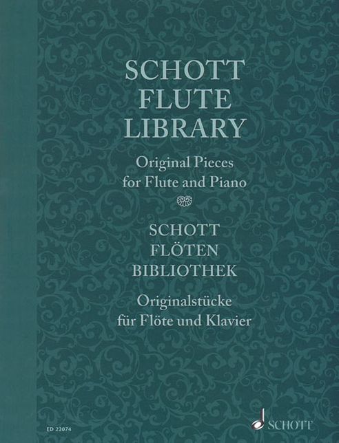 Schott Flute Library: Original Pieces for Flute and Piano, Basso ad lib.