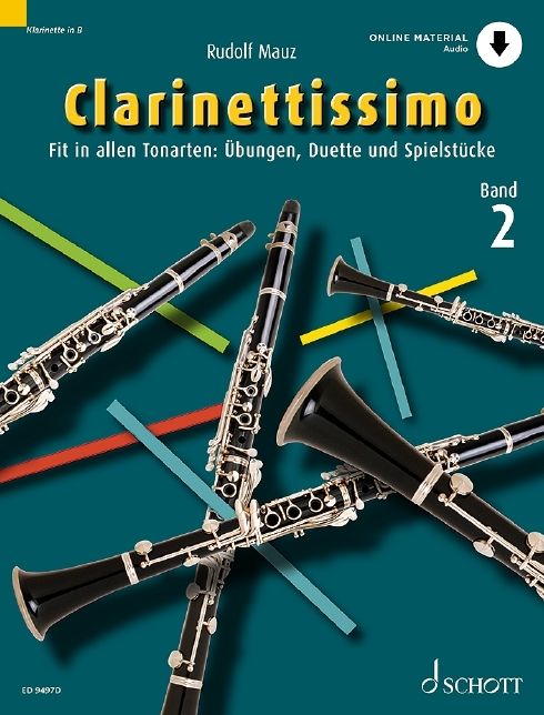 Clarinettissimo Vol. 2 Book/CD: for Clarinet Solo and Duet