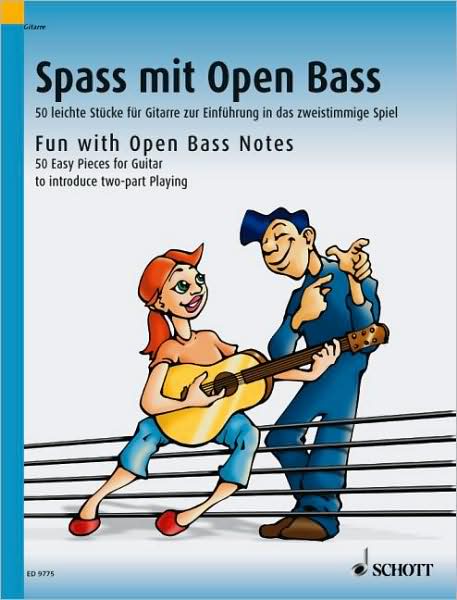 Fun With Open Bass Notes: 50 Easy Pieces for Guitar to introduce two-part playing