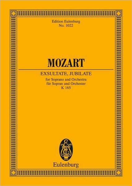 Exsultate Jubilate Motet, KV 165