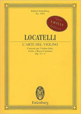 L'Arte del Violino Op. 3, Nos. 1-4: Concertos for Violin Study Score