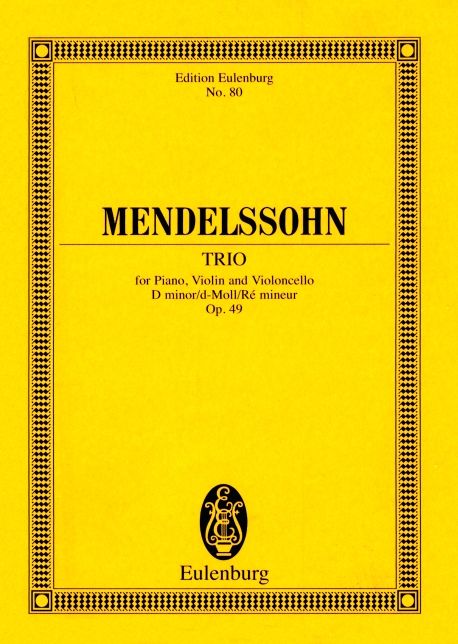 Piano Trio No. 1, Op. 49 in D Minor: Study Score