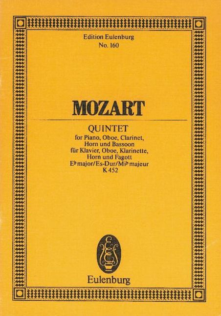Quintet in E-flat Major, K.452: Study Score