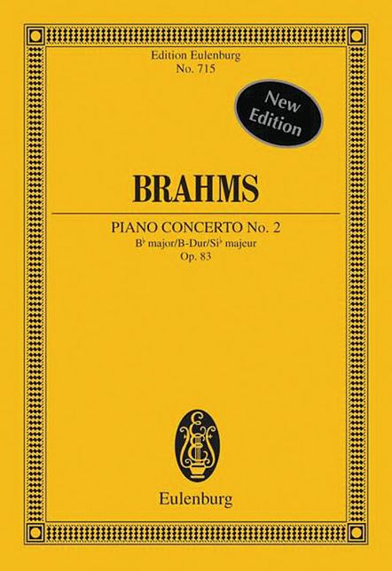 Piano Concerto No. 2, Op. 83 in B Major: Study Score