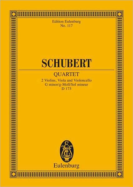 String Quartet in G Minor, D. 173: Study Score