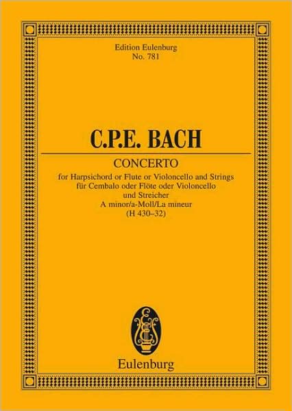 Concerto in A Minor: Study Score