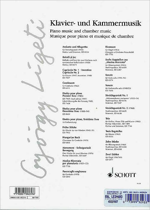 Etudes pour Piano - Volume 1