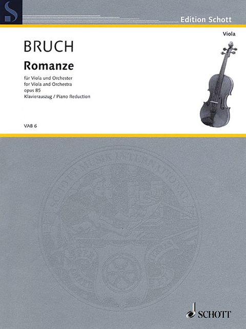 Romance in F Major, Op. 85: Viola and Piano