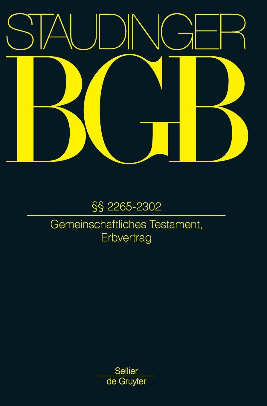 2265-2302: (Gemeinschaftliches Testament, Erbvertrag)