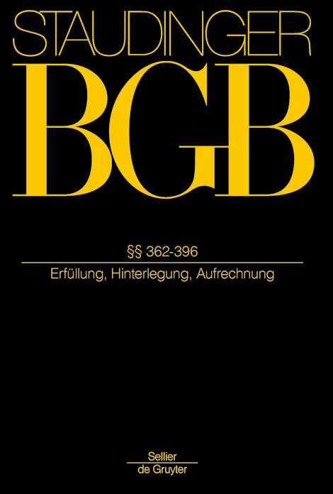 362-396: (Erfullung, Hinterlegung, Aufrechnung)