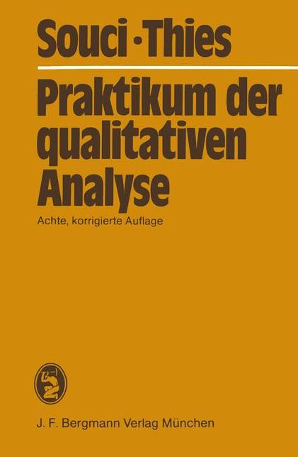 Praktikum der qualitativen Analyse