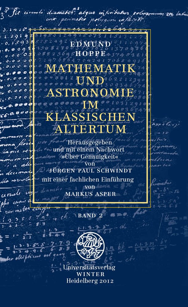 Mathematik und Astronomie im klassischen Altertum: Band 2