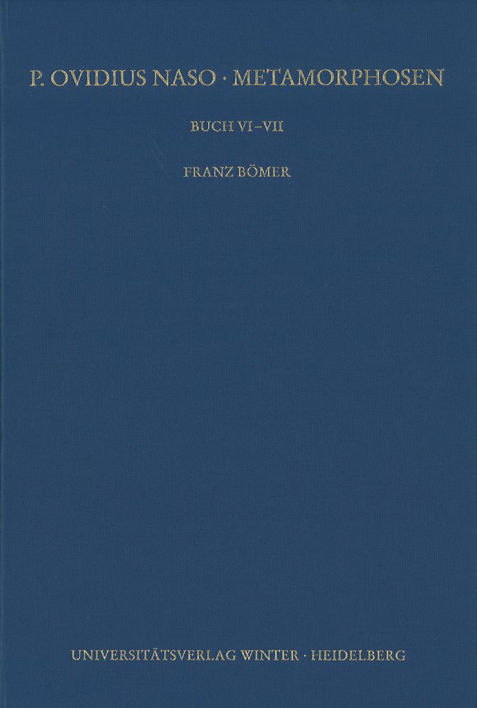 P. Ovidius Naso: Metamorphosen, Buch VI-VII