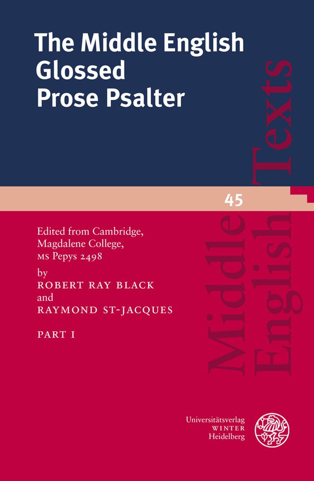 The Middle English Glossed Prose Psalter Part 1