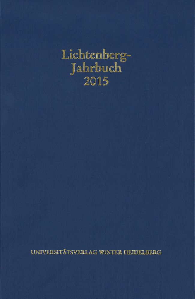 Lichtenberg-Jahrbuch 2015