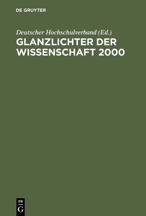 Glanzlichter der Wissenschaft 2000: Ein Almanach