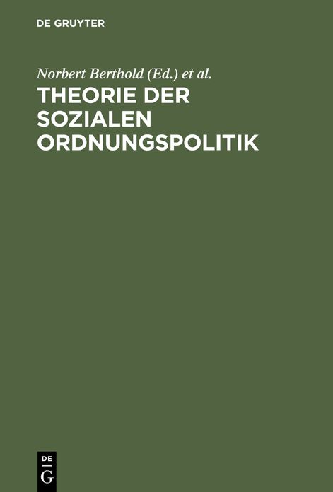 Theorie der sozialen Ordnungspolitik