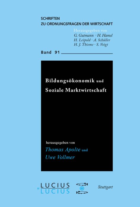 Bildungsokonomik und Soziale Marktwirtschaft