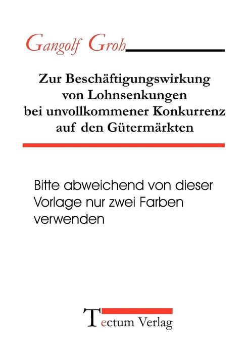 Zur Besch ftigungswirkung von Lohnsenkungen bei unvollkommener Konkurrenz auf den G term rkten