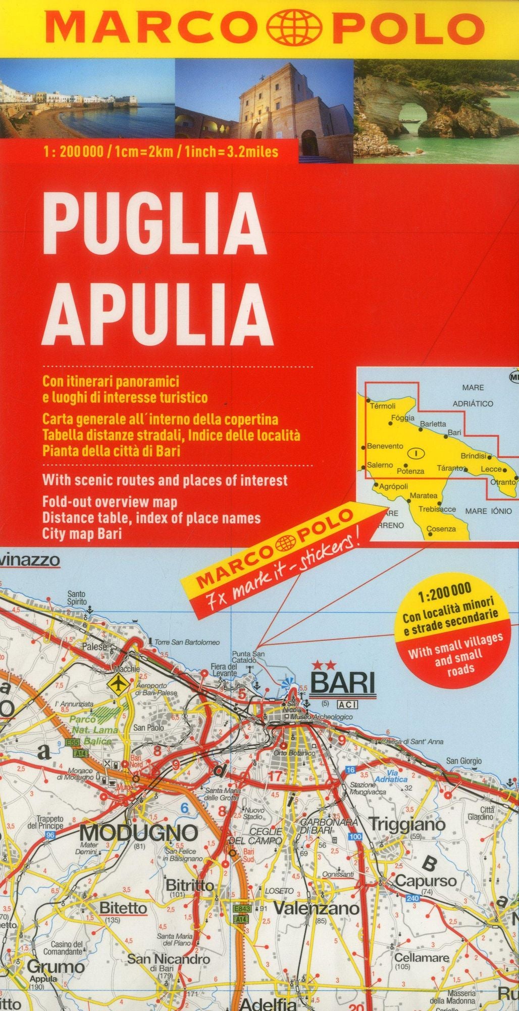 Italy - Apulia Marco Polo Map