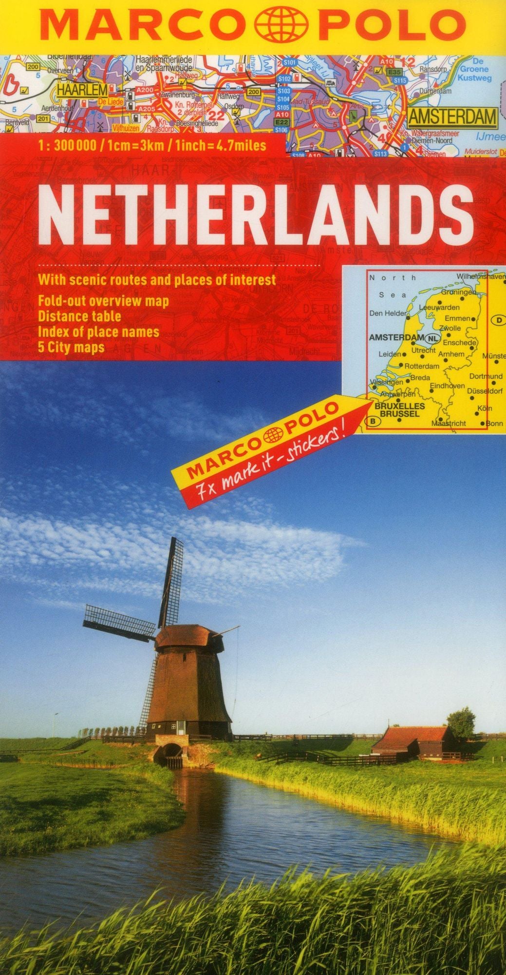 Netherlands Marco Polo Map