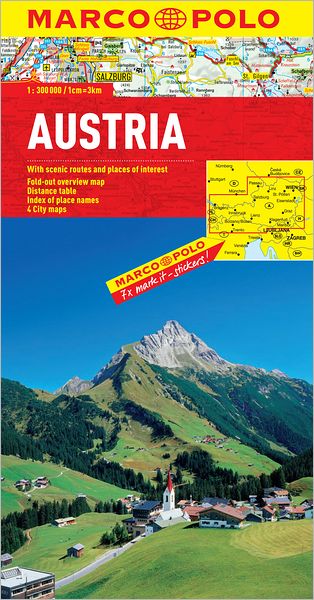 Austria Marco Polo Map
