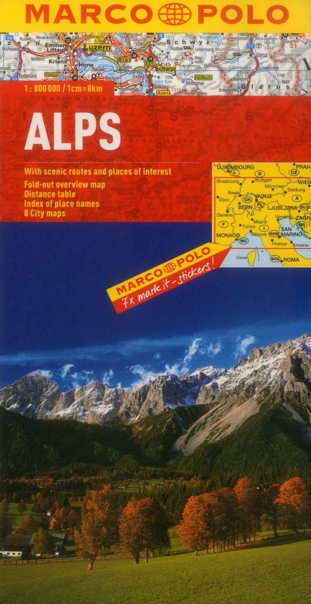 Alps Marco Polo Map