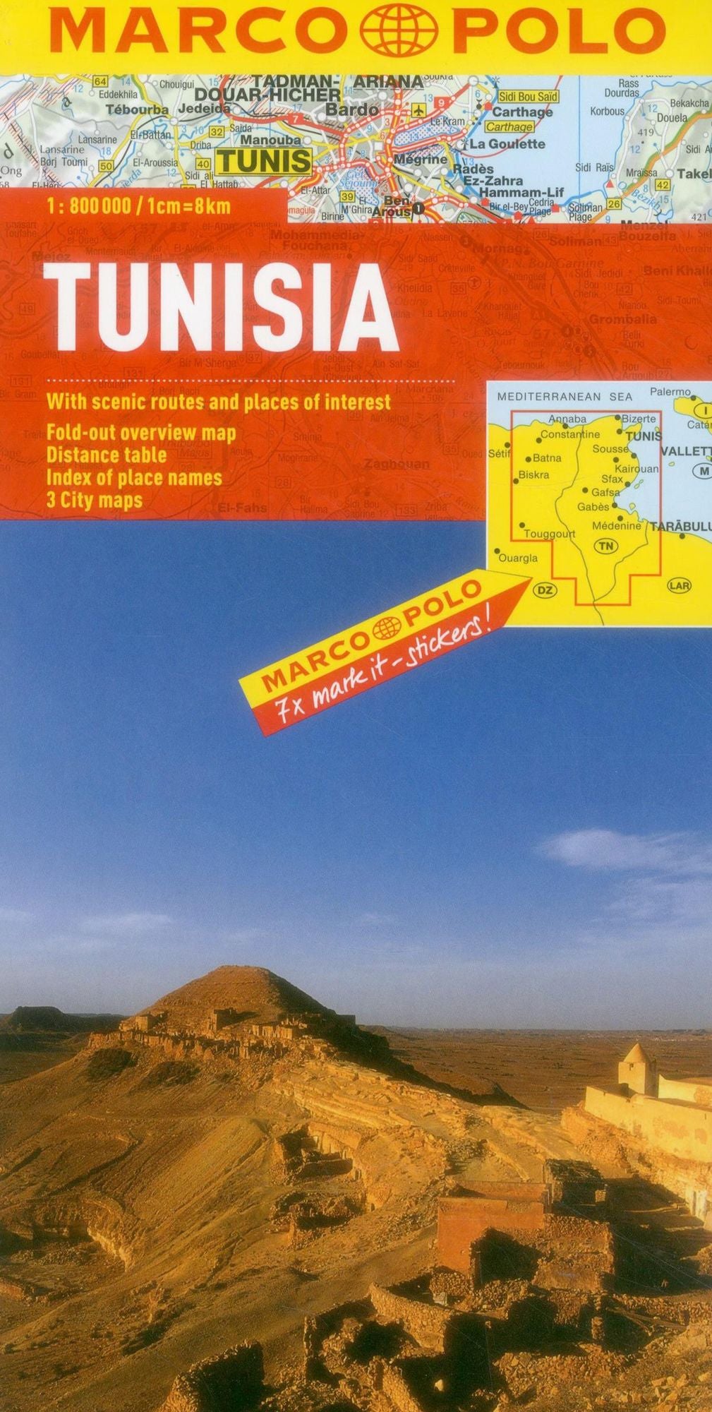 Tunisia Marco Polo Map
