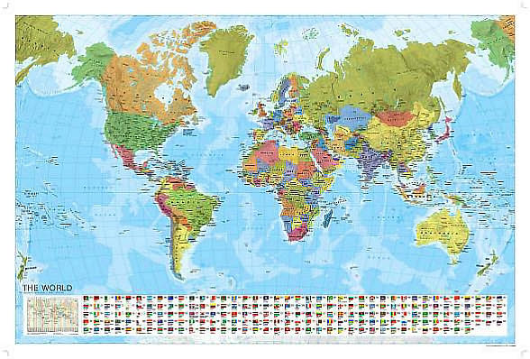 World Political Wall Map
