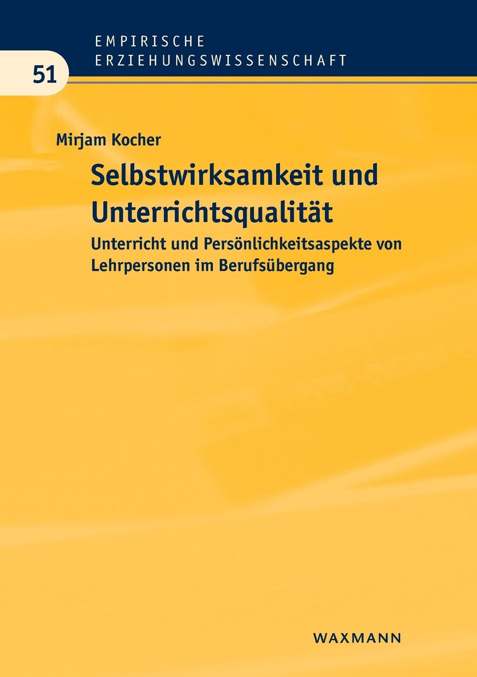 Selbstwirksamkeit und Unterrichtsqualität