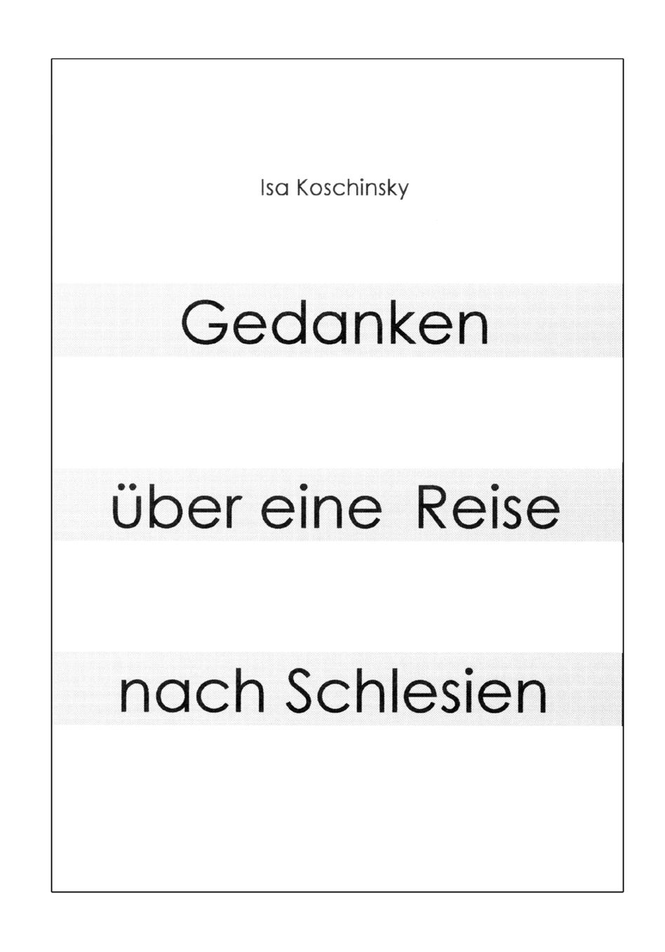 Gedanken Ber Eine Reise Nach Schlesien