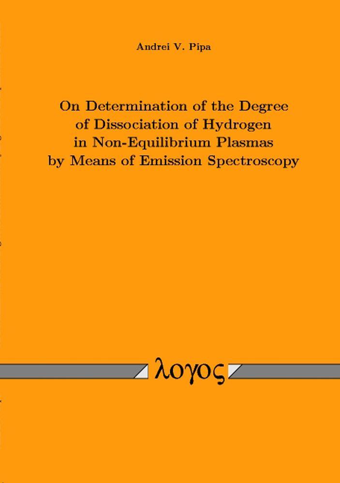 On Determination of the Degree of Dissociation of Hydrogen in Non-Equilibrium Plasmas by Means of Emission Spectroscopy