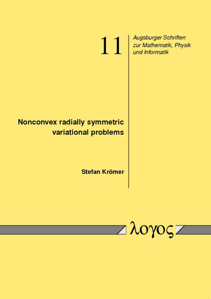 Nonconvex radially symmetric variational problems