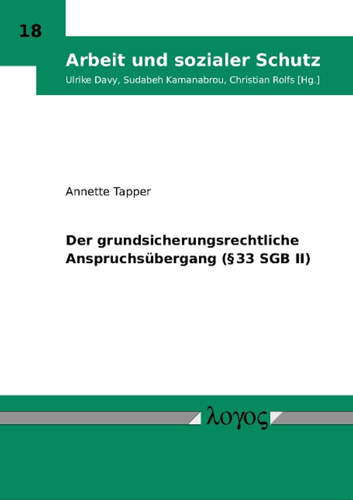Der grundsicherungsrechtliche Anspruchsubergang ( 33 SGB II)