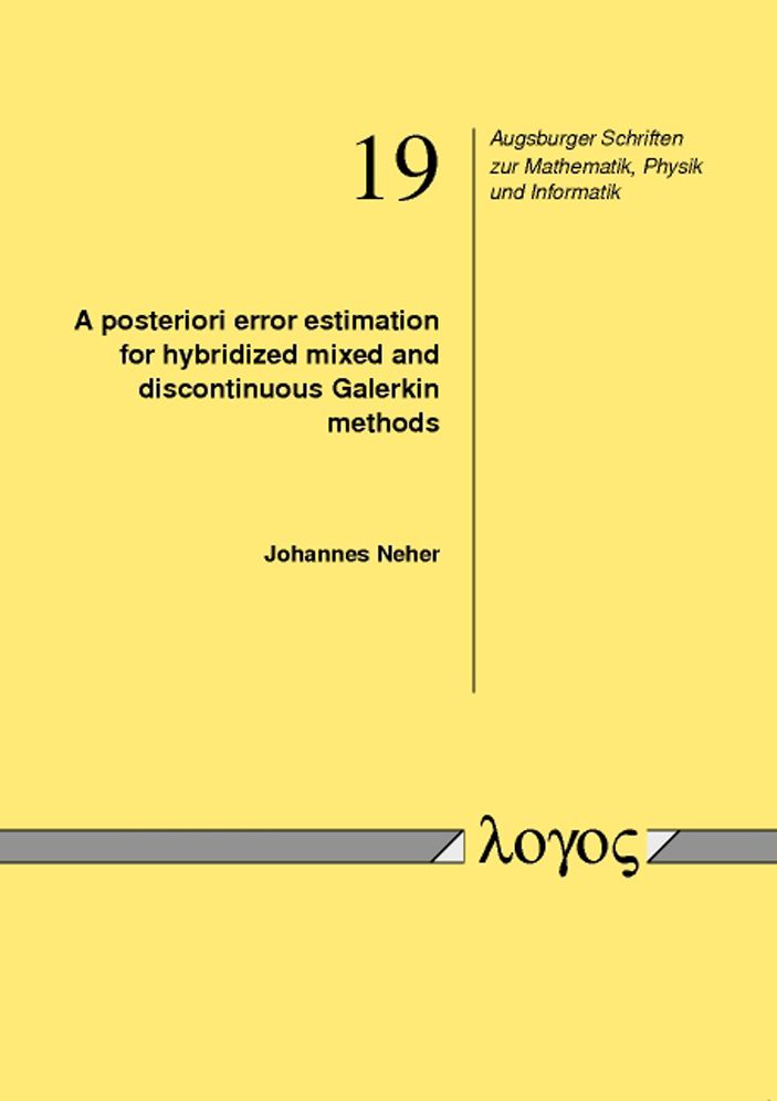A posteriori error estimation for hybridized mixed and discontinuous Galerkin methods