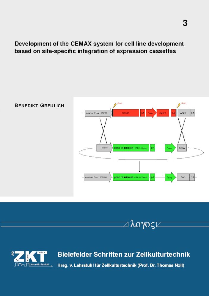 Development of the CEMAX system for cell line development based on site-specific integration of expression cassettes