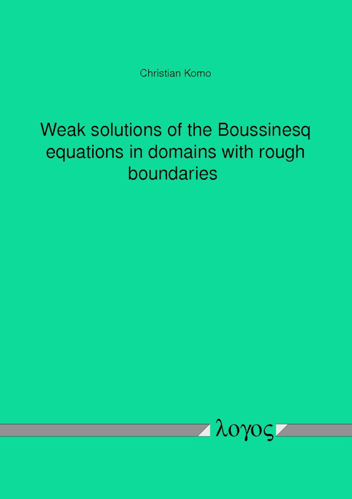 Weak solutions of the Boussinesq equations in domains with rough boundaries