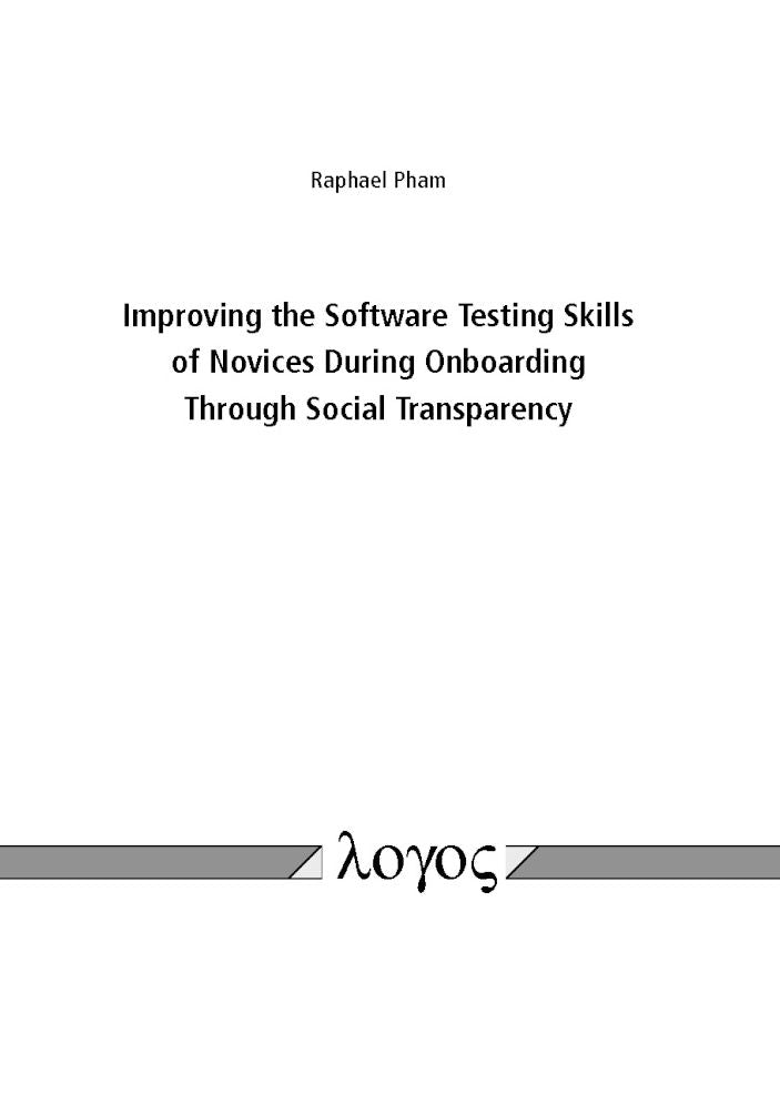 Improving the Software Testing Skills of Novices During Onboarding Through Social Transparency