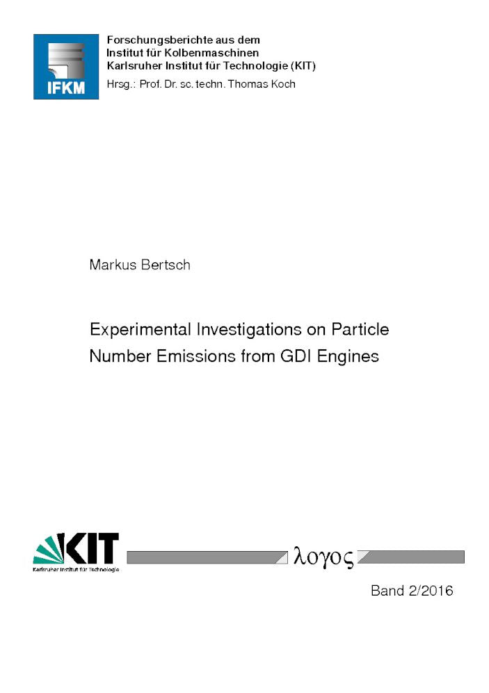 Experimental Investigations on Particle Number Emissions from GDI Engines