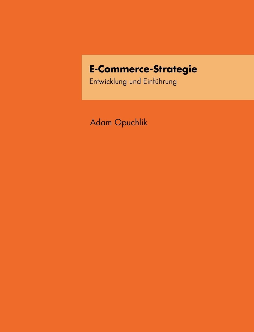 E-Commerce-Strategie