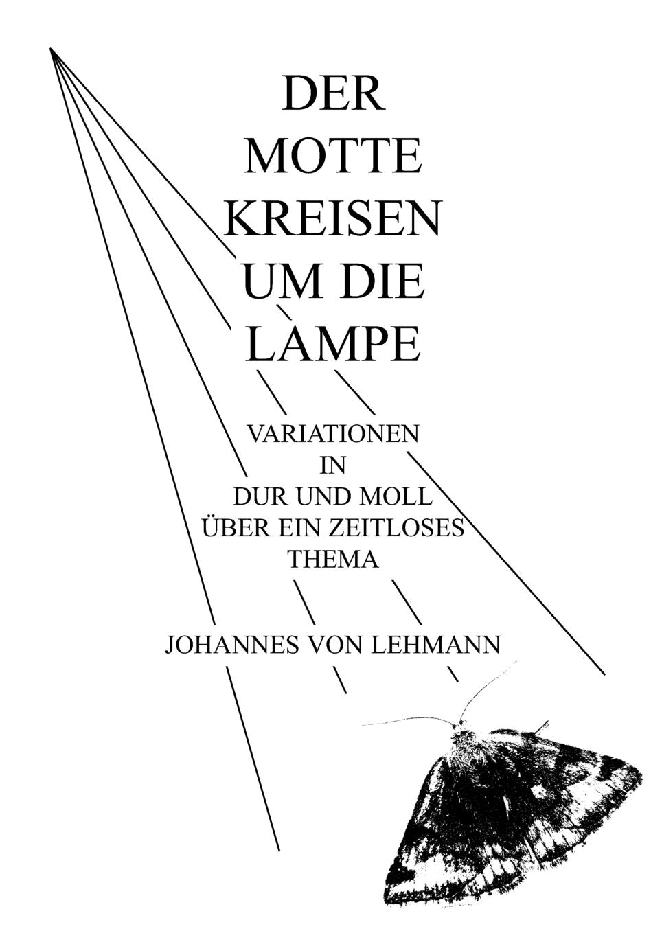 Der Motte Kreisen Um Die Lampe
