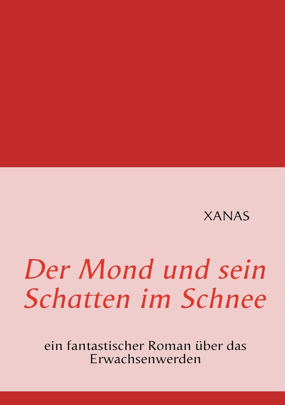 Der Mond Und Sein Schatten Im Schnee