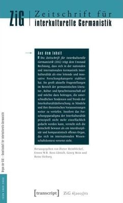 Zeitschrift Fï¿½r Interkulturelle Germanistik (Journal of Intercultural German Studies): Vol. 7, Issue 2/2016: Transitrï¿½ume