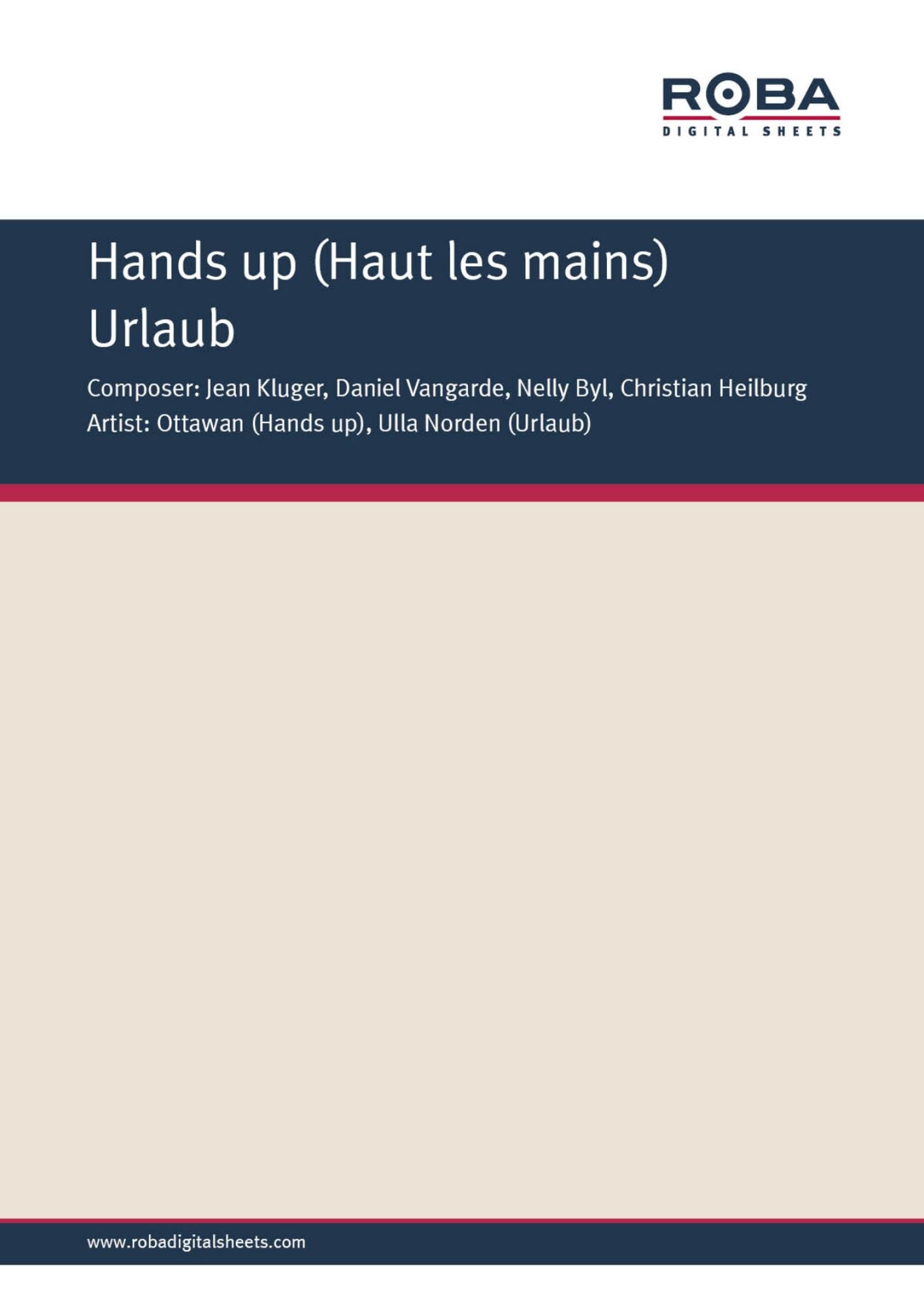 Hands up : as performed by Ottawan, Single Songbook