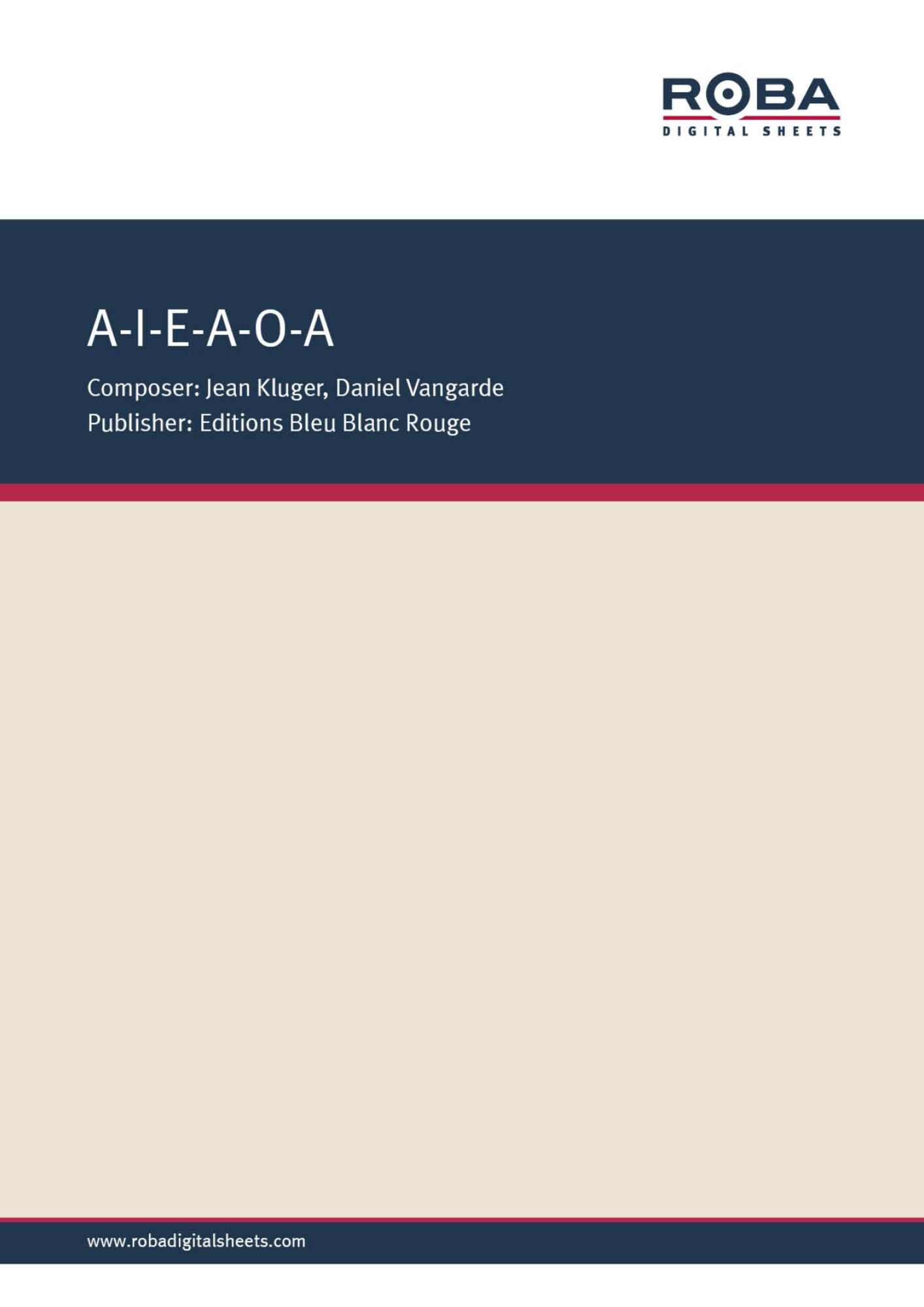 A-I-E-A-O-A : Single Songbook; as performed by Yamasuki