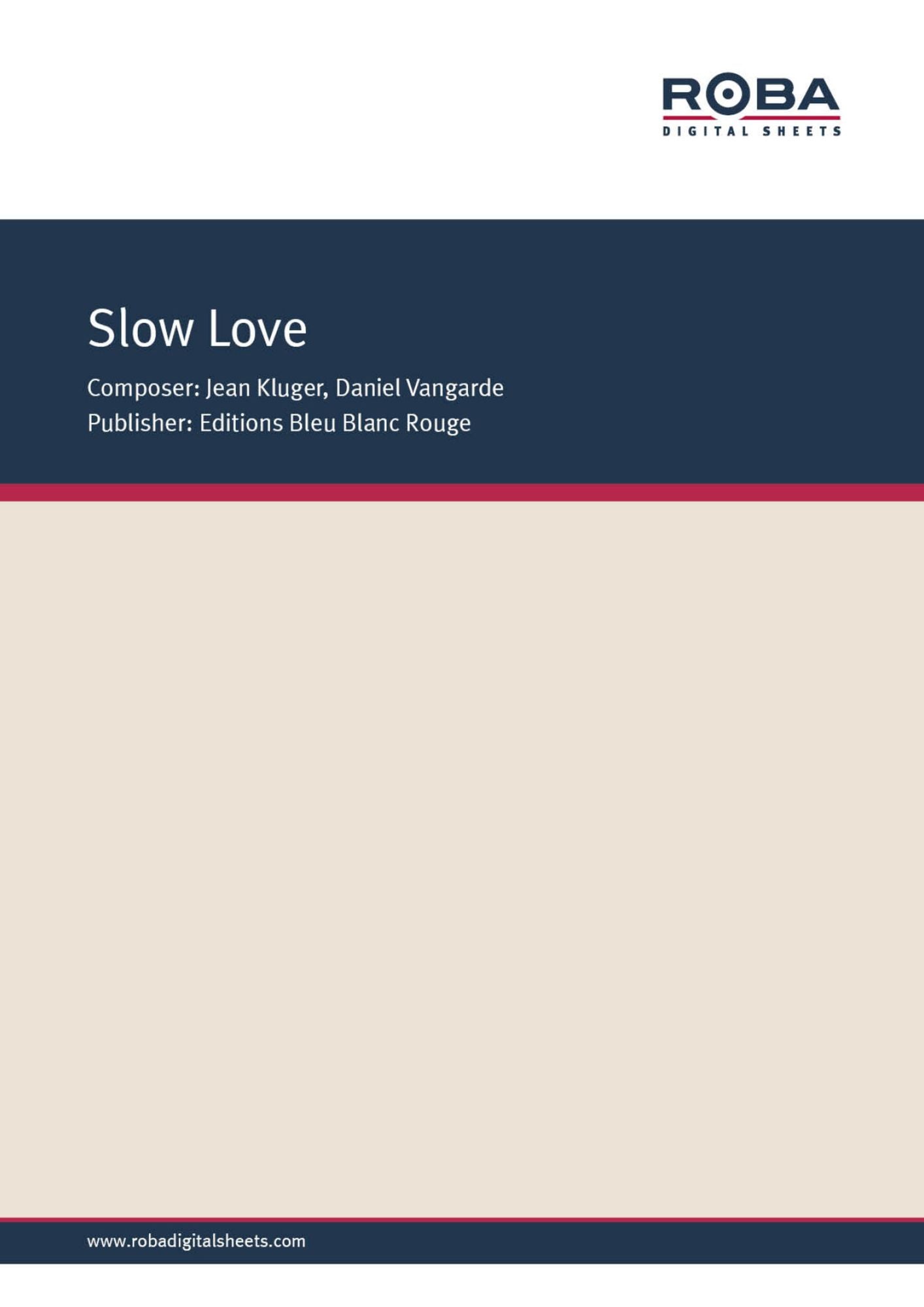 Slow Love : Single Songbook